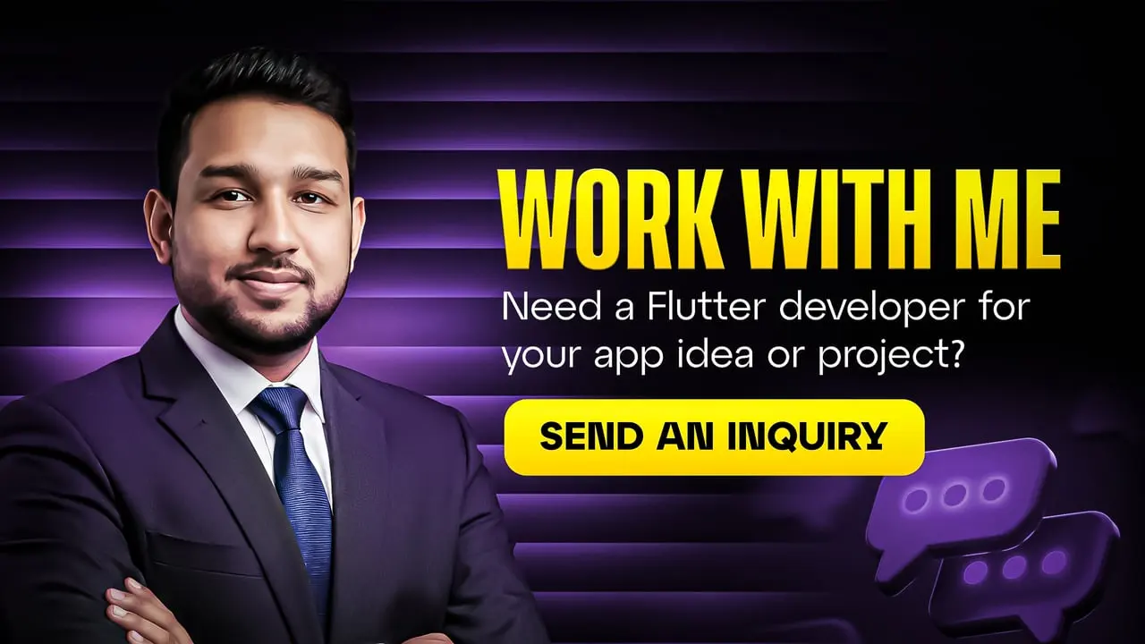 Md Asifuzzaman Reyad's Featured card: work with me, send an inquiry