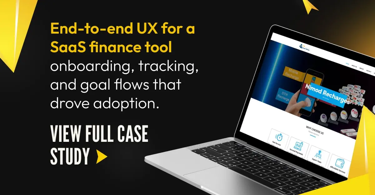 Zakera Wadud's Featured card: end-to-end UX for a SaaS finance tool