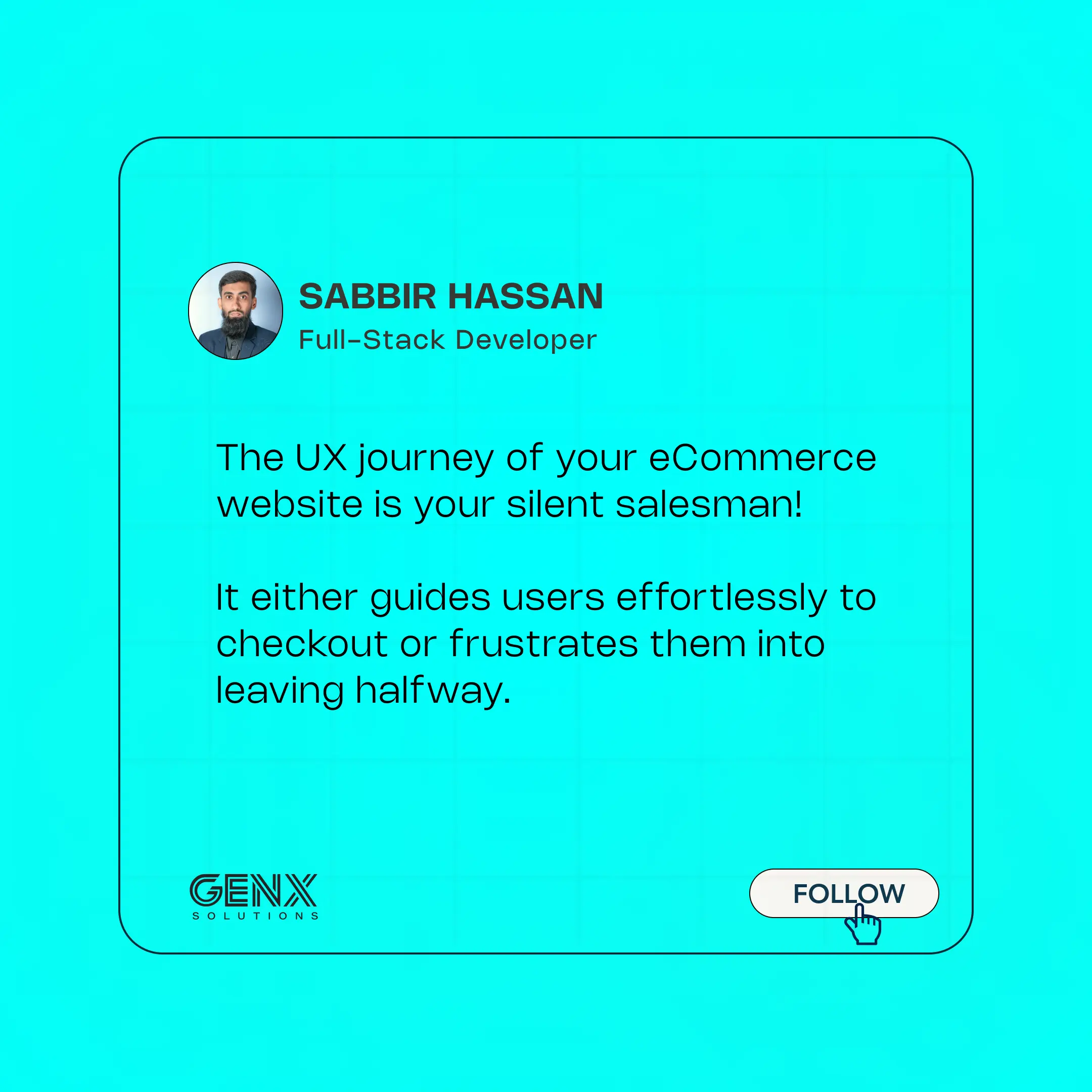 GenXSolution one-pager: your silent salesman