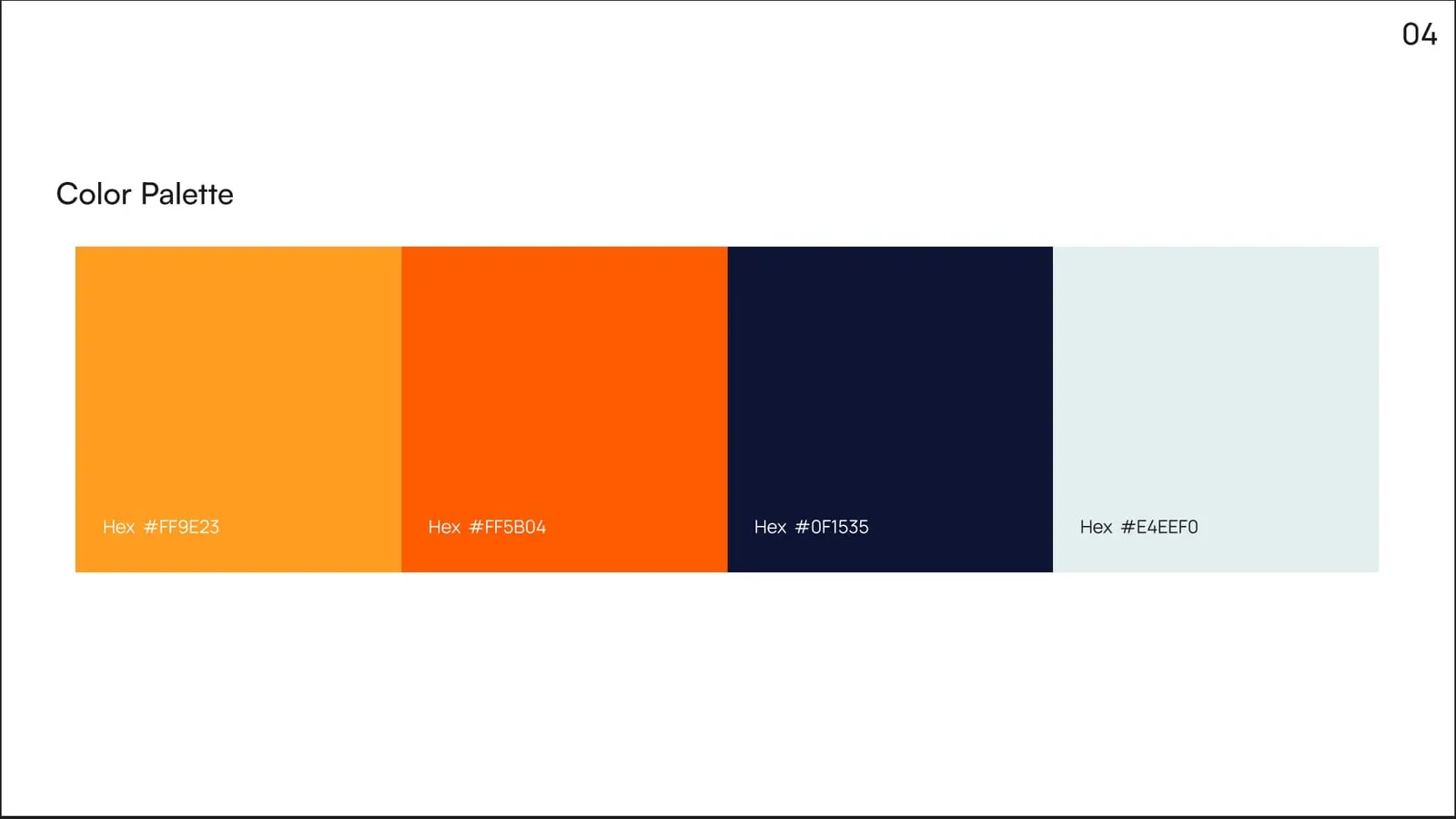 Saiman Hossain Sakib brand guideline, page 4: Colour palette